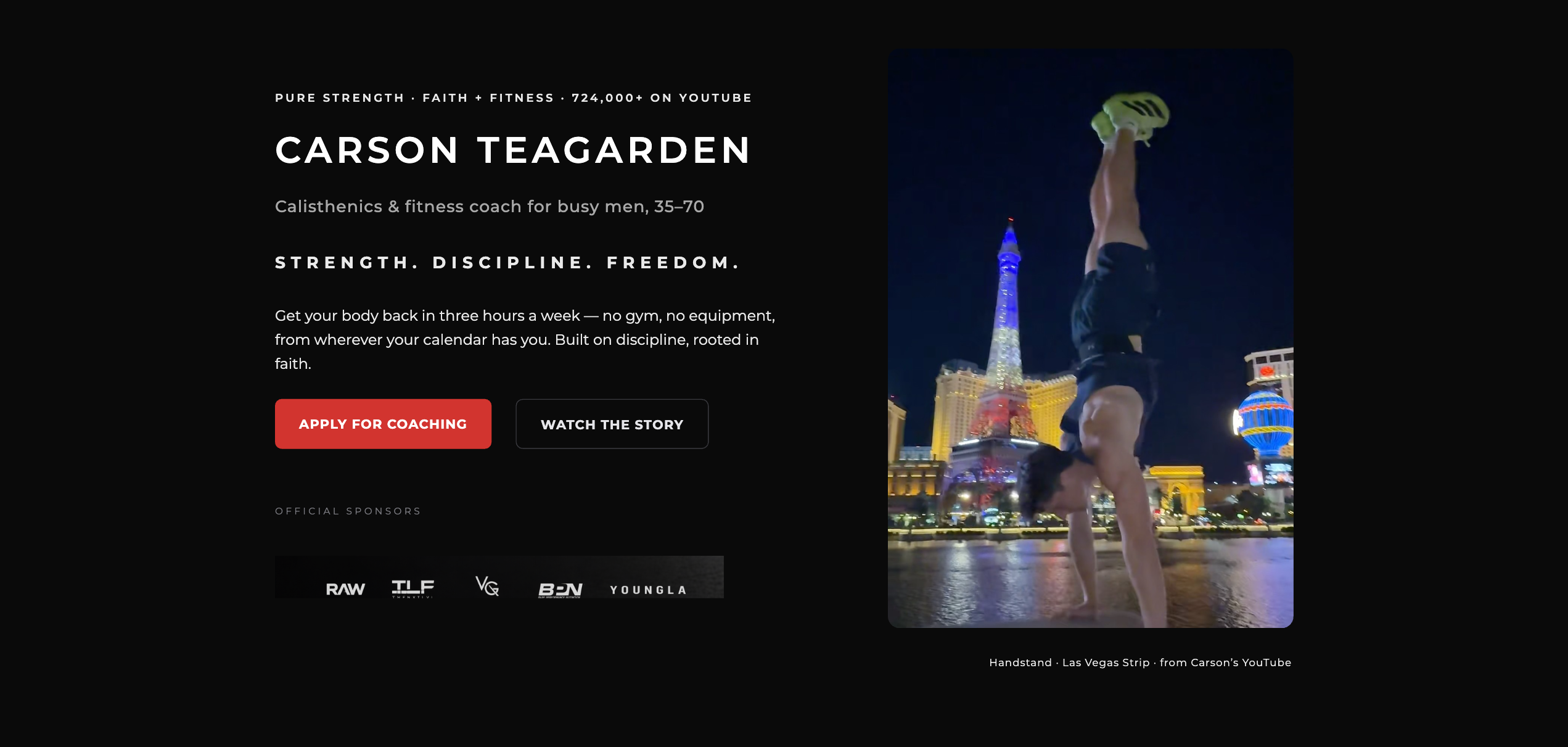 carsonteagarden.com hero on desktop